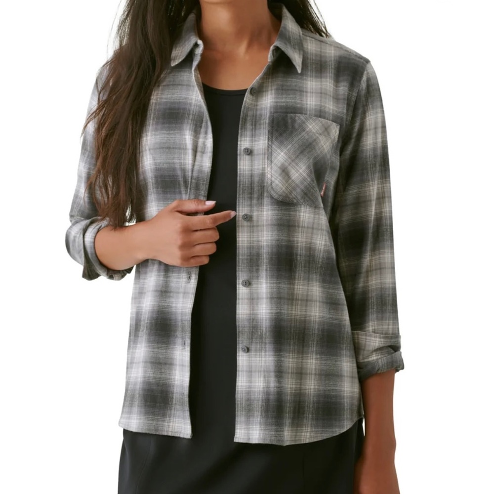 NWT Bass Outdoor Women’s Expedition Stretch Flannel Shirt